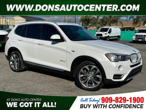 2015 BMW X3 for sale at Dons Auto Center in Fontana CA