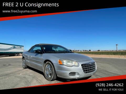 2004 Chrysler Sebring for sale at FREE 2 U Consignments in Yuma AZ