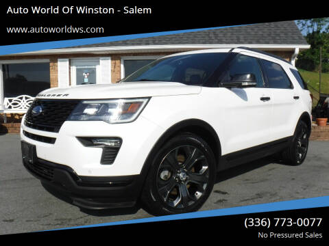 2018 Ford Explorer for sale at Auto World Of Winston - Salem in Winston Salem NC