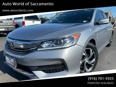 2017 Honda Accord for sale at Auto World of Sacramento Stockton Blvd in Sacramento CA