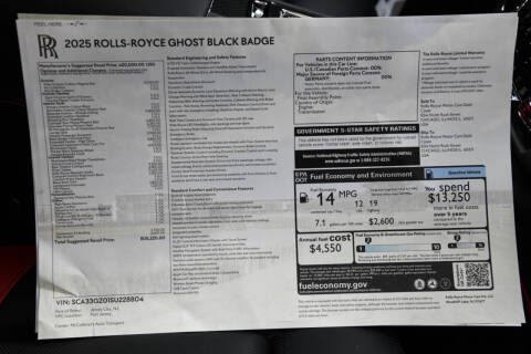 2025 Rolls-Royce Black Badge Ghost