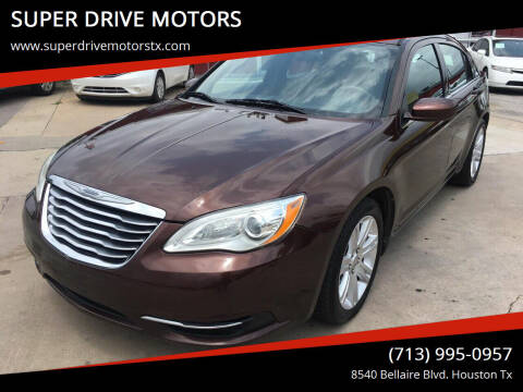 2013 Chrysler 200 for sale at SUPER DRIVE MOTORS in Houston TX