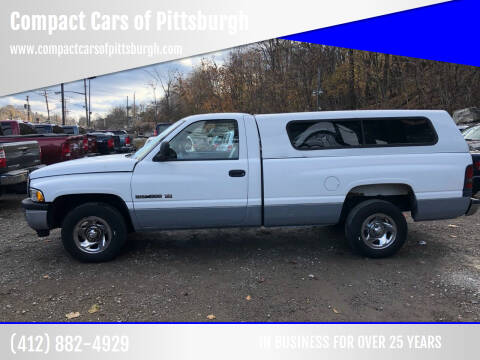 1999 Dodge Ram Pickup 1500 for sale at Compact Cars of Pittsburgh in Pittsburgh PA