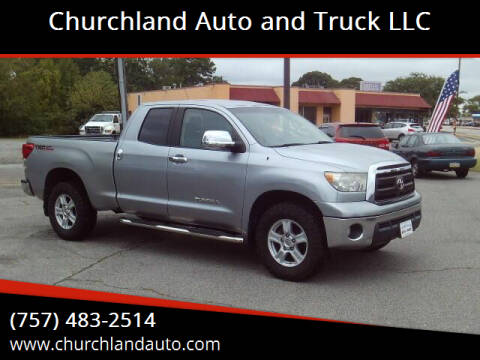 2012 Toyota Tundra for sale at Churchland Auto and Truck LLC in Portsmouth VA