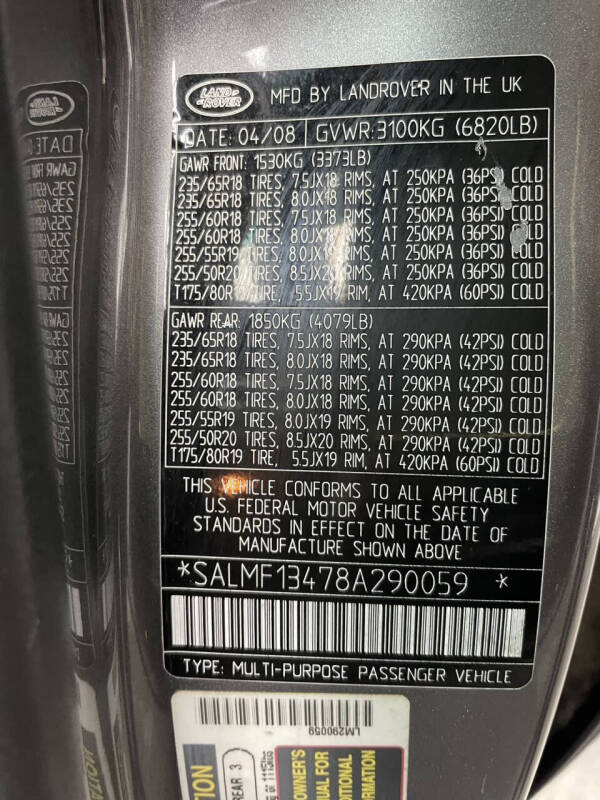 2008 Land Rover Range Rover Supercharged