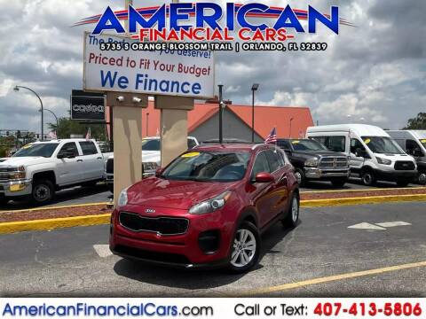 2017 Kia Sportage for sale at American Financial Cars in Orlando FL