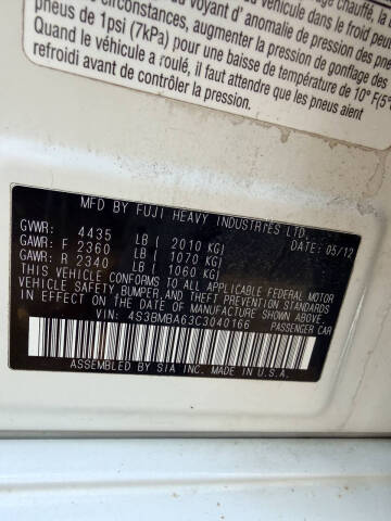 2012 Subaru Legacy 2.5i