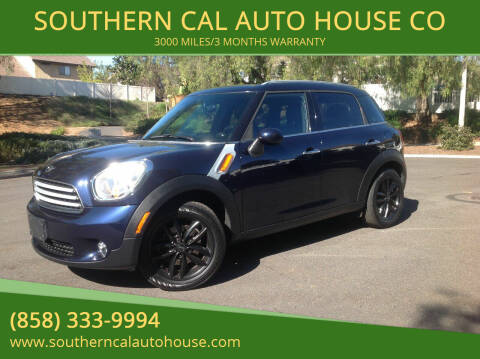 2012 MINI Cooper Countryman for sale at SOUTHERN CAL AUTO HOUSE in San Diego CA