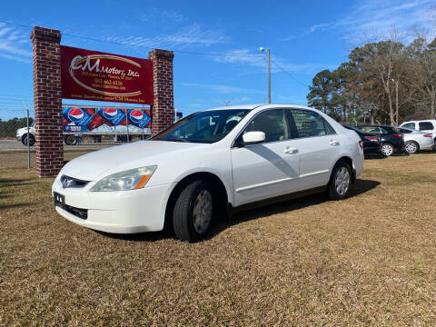 2004 Honda Accord for sale at C M Motors Inc in Florence SC