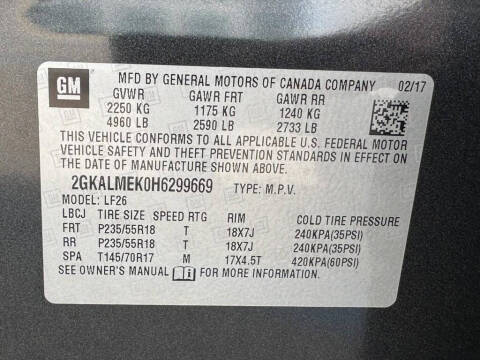 2017 GMC Terrain SLE-1