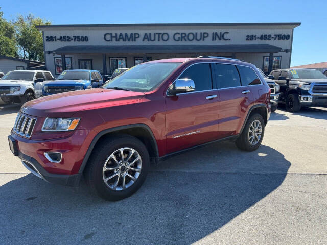 2014 Jeep Grand Cherokee for sale at Champ Auto Group Inc in Channelview, TX