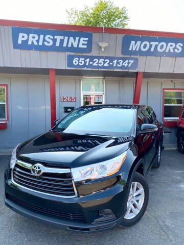 2014 Toyota Highlander for sale at Pristine Motors in Saint Paul MN