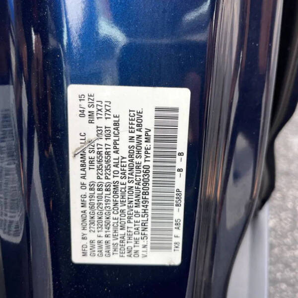 2015 Honda Odyssey EX