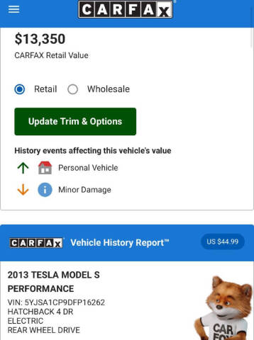 2013 Tesla Model S Performance