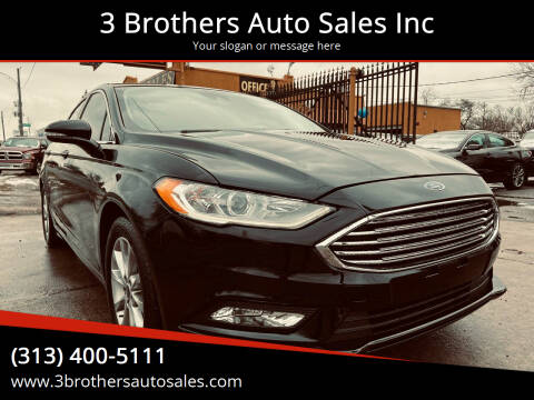 2017 Ford Fusion for sale at 3 Brothers Auto Sales Inc in Detroit MI