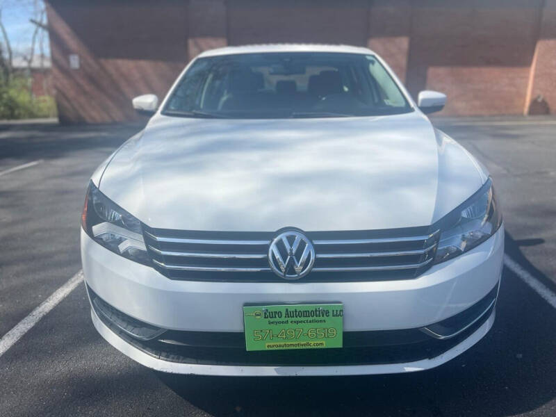 2013 Volkswagen Passat for sale at Euro Automotive LLC in Falls Church VA