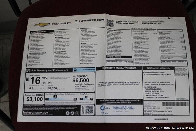 2016 Chevrolet Corvette 47