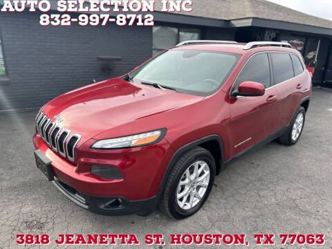 2015 Jeep Cherokee for sale at Auto Selection Inc. in Houston TX