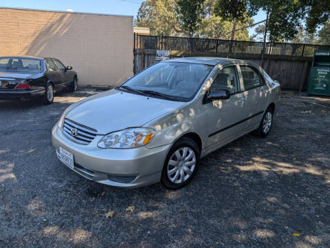 2003 Toyota Corolla for sale at Auto City in Redwood City CA