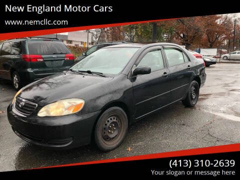 2005 Toyota Corolla for sale at New England Motor Cars in Springfield MA