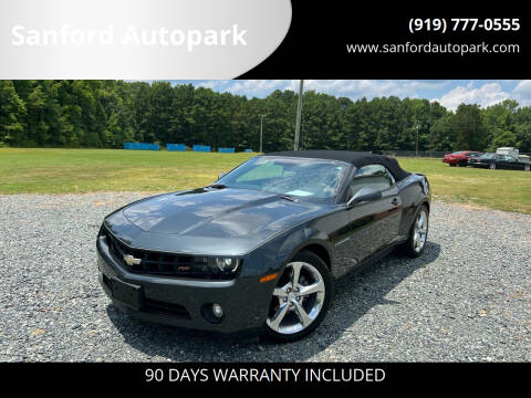 2013 Chevrolet Camaro for sale at Sanford Autopark in Sanford NC