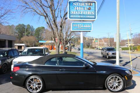 2012 BMW 6 Series for sale at NORTH HILLS MOTORS in Raleigh NC