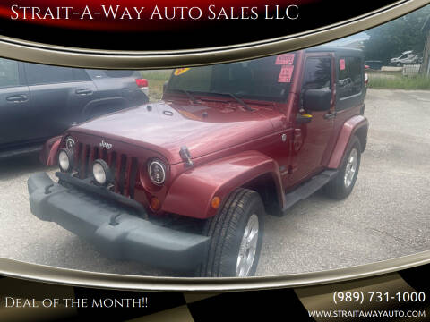 2009 Jeep Wrangler for sale at Strait-A-Way Auto Sales LLC in Gaylord MI