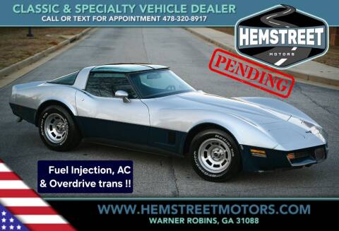 1981 Chevrolet Corvette for sale at Hemstreet Motors in Warner Robins GA