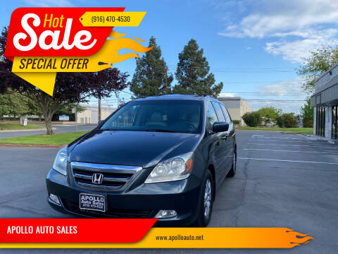 2006 Honda Odyssey for sale at APOLLO AUTO SALES in Sacramento CA