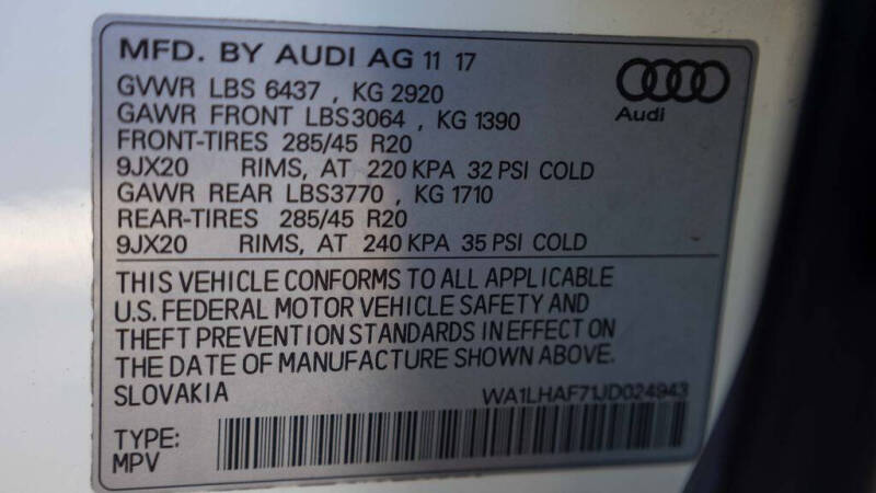 2018 Audi Q7 2.0T quattro Premium Plus