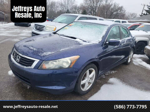 2010 Honda Accord for sale at Jeffreys Auto Resale, Inc in Clinton Township MI