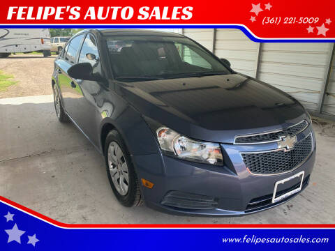 2013 Chevrolet Cruze for sale at FELIPE'S AUTO SALES in Bishop TX