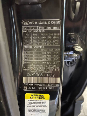 2017 Land Rover Range Rover Evoque HSE