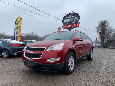 2012 Chevrolet Traverse for sale at McAllister's Auto Sales LLC in Van Buren AR