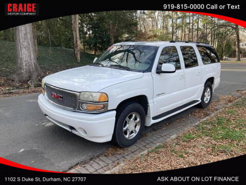 2001 GMC Yukon XL for sale at CRAIGE MOTOR CO in Durham NC