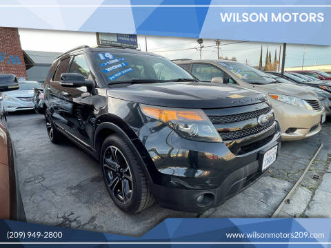 2014 Ford Explorer for sale at WILSON MOTORS in Stockton CA