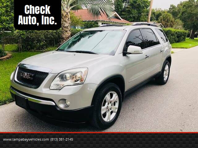 2008 GMC Acadia for sale at CHECK AUTO, INC. in Tampa FL