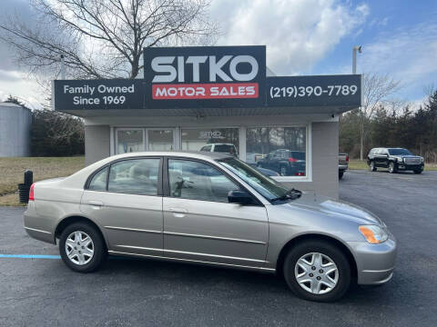 2003 Honda Civic for sale at SITKO MOTOR SALES INC in Cedar Lake IN