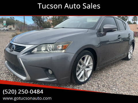 2014 Lexus CT 200h for sale at Tucson Auto Sales in Tucson AZ