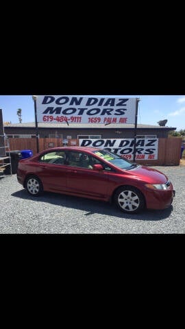 2008 Honda Civic for sale at DON DIAZ MOTORS in San Diego CA