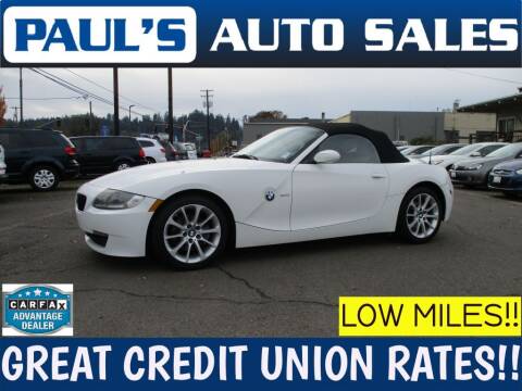 2008 BMW Z4 for sale at Paul's Auto Sales in Eugene OR