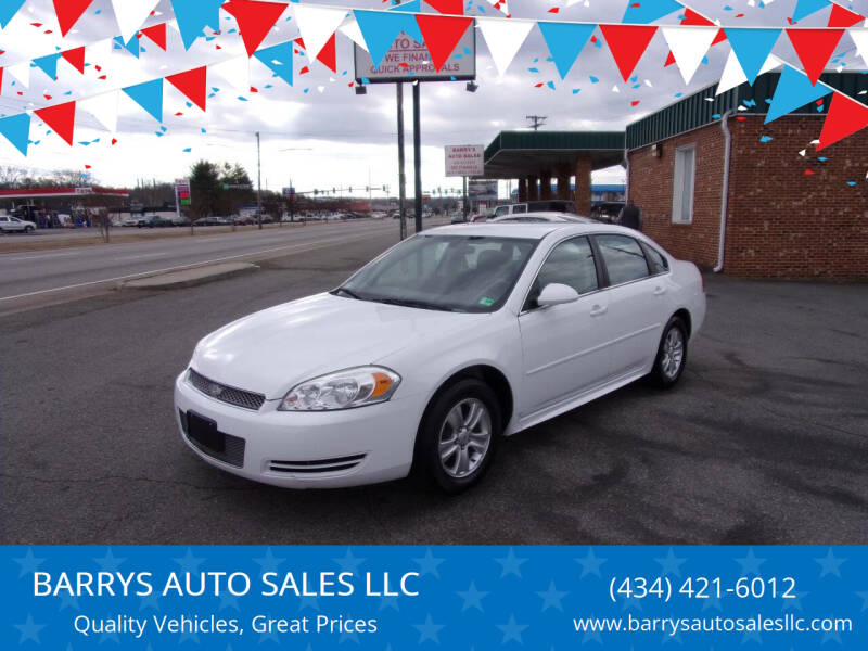 2015 Chevrolet Impala Limited for sale at BARRYS AUTO SALES LLC in Danville VA