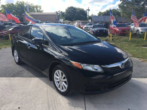 2012 Honda Civic for sale at BEST MOTORS OF FLORIDA in Orlando FL