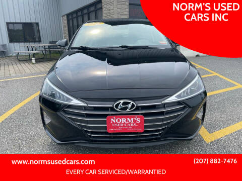 2019 Hyundai Elantra for sale at NORM'S USED CARS INC in Wiscasset ME