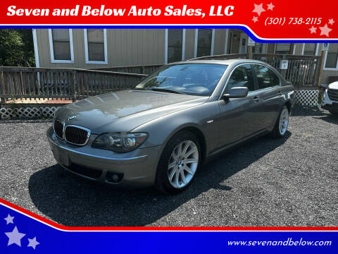 2006 BMW 7 Series for sale at Seven and Below Auto Sales, LLC in Rockville MD