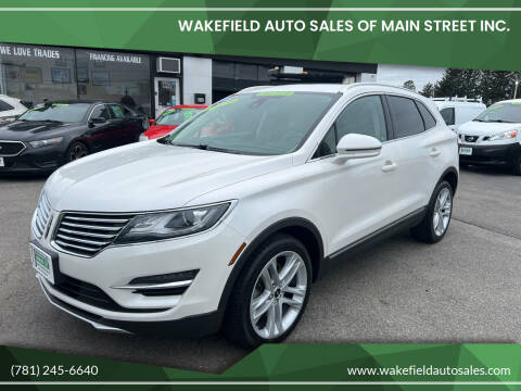 2017 Lincoln MKC for sale at Wakefield Auto Sales of Main Street Inc. in Wakefield MA