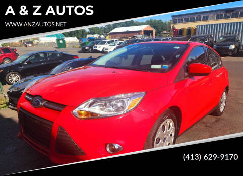 2012 Ford Focus for sale at A & Z AUTOS in Westfield MA