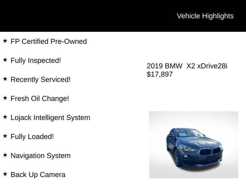 2019 BMW X2 xDrive28i