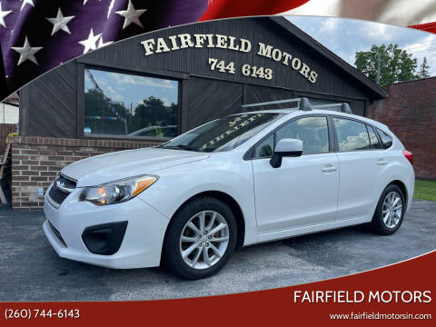 2012 Subaru Impreza for sale at Fairfield Motors in Fort Wayne IN