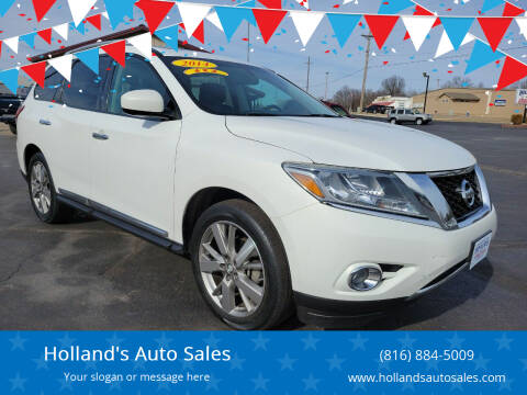 2014 Nissan Pathfinder for sale at Holland's Auto Sales in Harrisonville MO